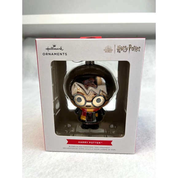 Harry Potter Blown Glass Christmas Tree Ornament Hallmark NEW - Picture 2 of 4